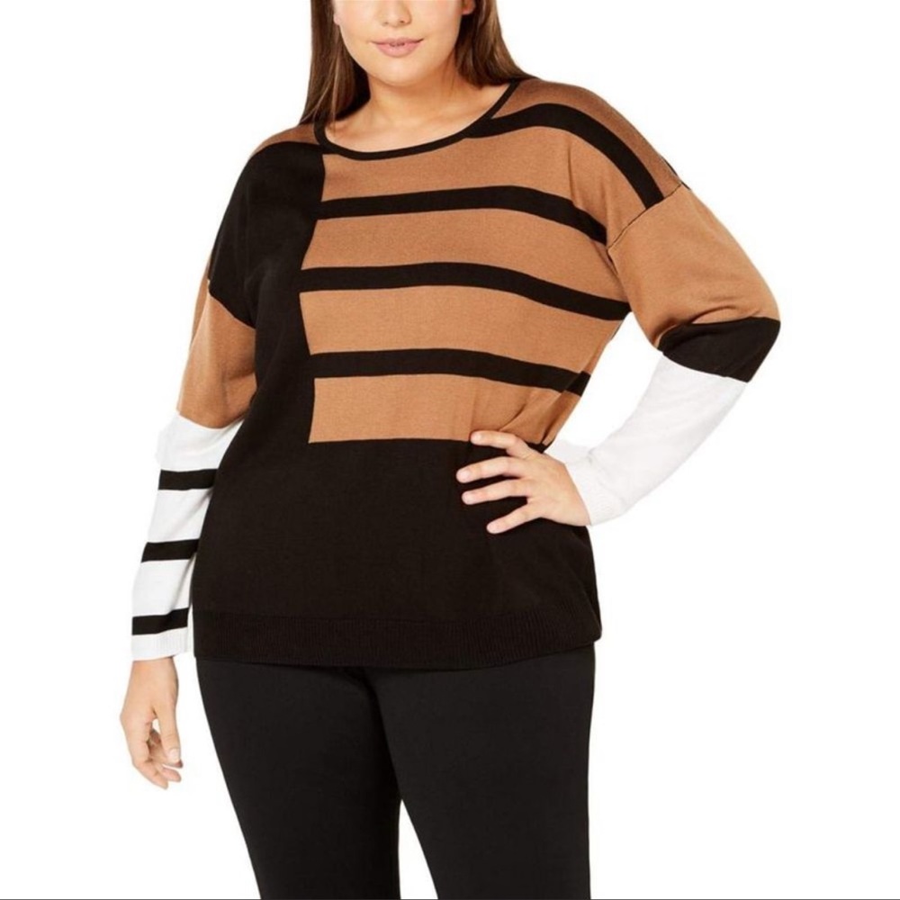 Calvin Klein Color Block Pullover Sweater